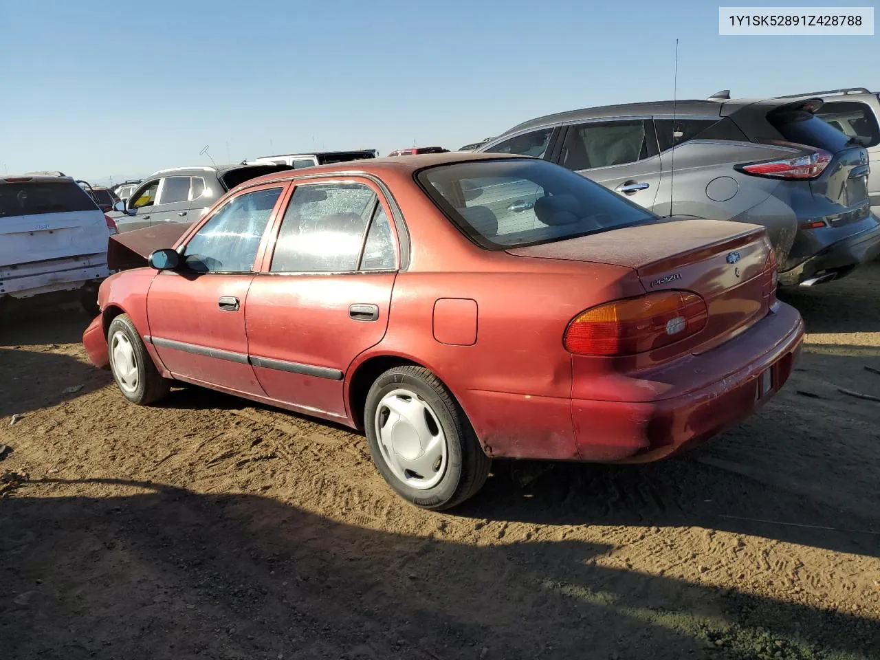 2001 Chevrolet Geo Prizm Base VIN: 1Y1SK52891Z428788 Lot: 74375924