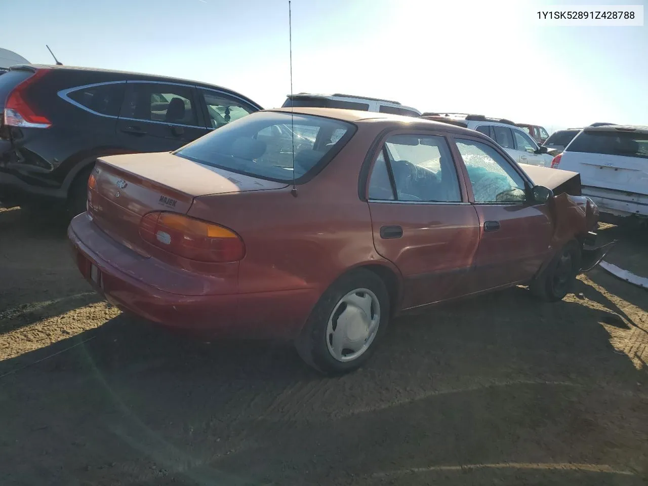 2001 Chevrolet Geo Prizm Base VIN: 1Y1SK52891Z428788 Lot: 74375924