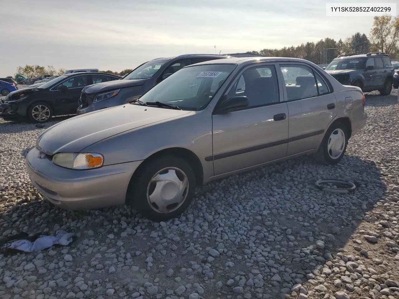 2002 Chevrolet Geo Prizm Base VIN: 1Y1SK52852Z402299 Lot: 75531654