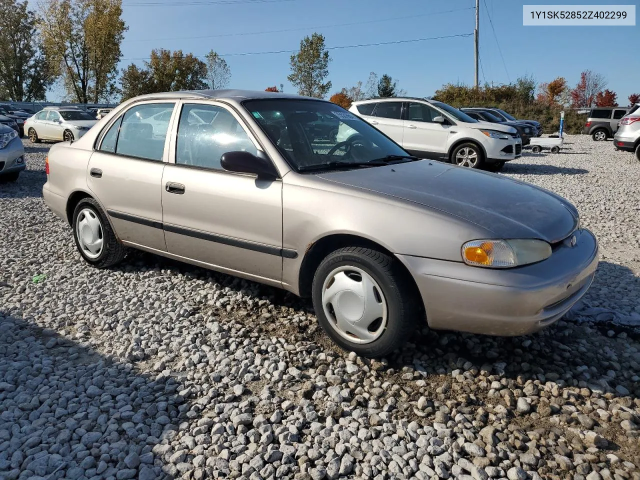 2002 Chevrolet Geo Prizm Base VIN: 1Y1SK52852Z402299 Lot: 75531654