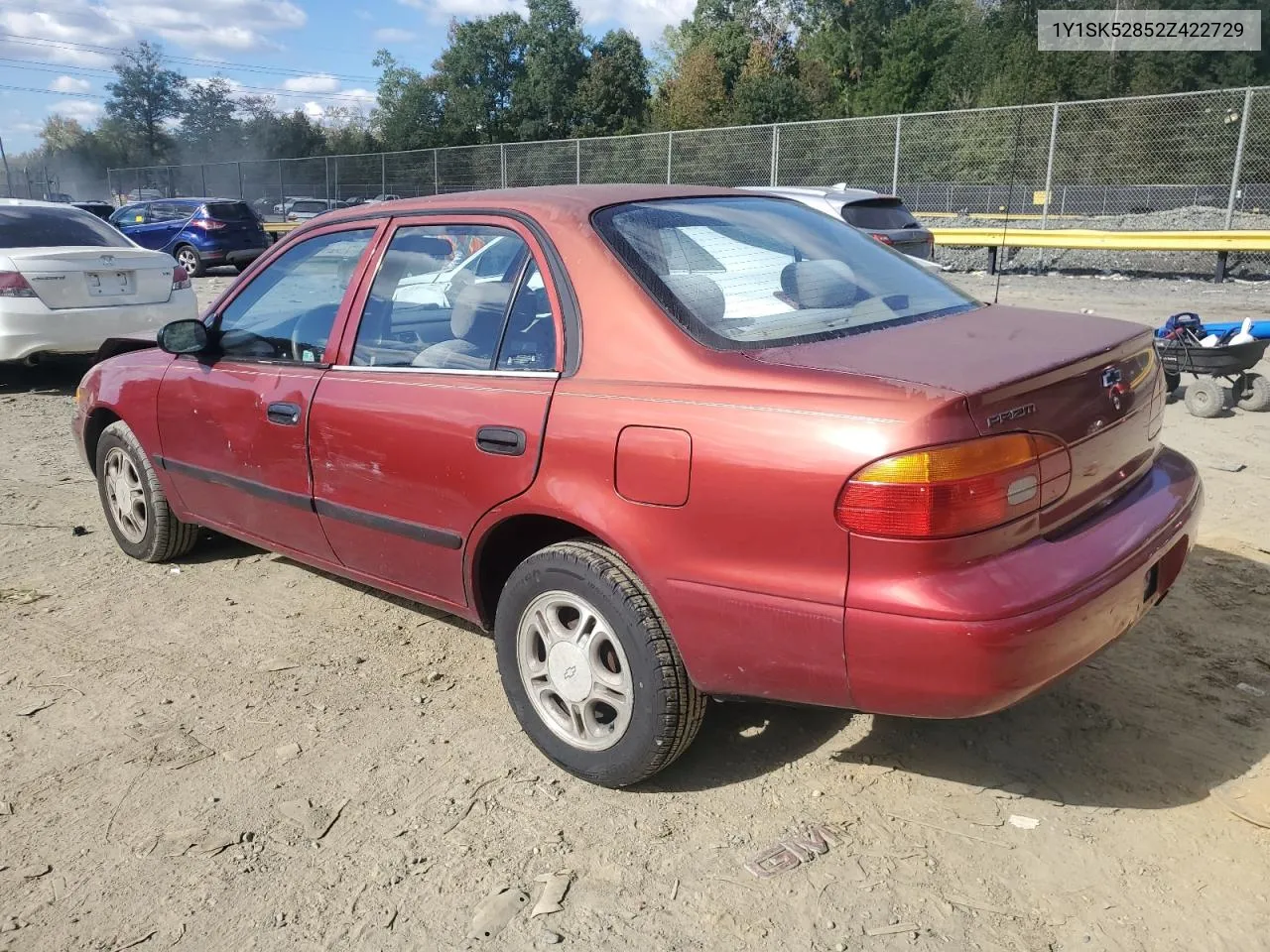 2002 Chevrolet Geo Prizm Base VIN: 1Y1SK52852Z422729 Lot: 75642094