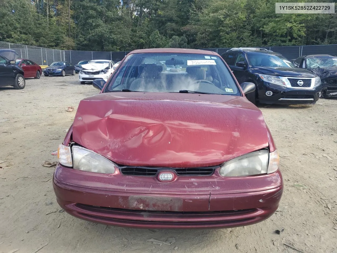 2002 Chevrolet Geo Prizm Base VIN: 1Y1SK52852Z422729 Lot: 75642094