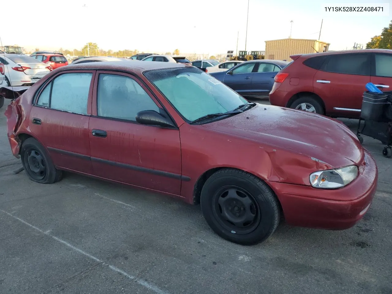 2002 Chevrolet Geo Prizm Base VIN: 1Y1SK528X2Z408471 Lot: 76451034