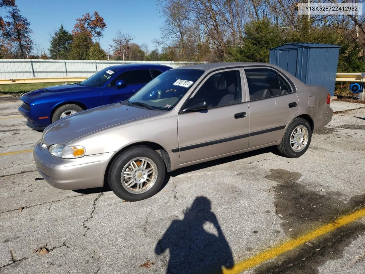 2002 Chevrolet Geo Prizm Base VIN: 1Y1SK52872Z412932 Lot: 81051604