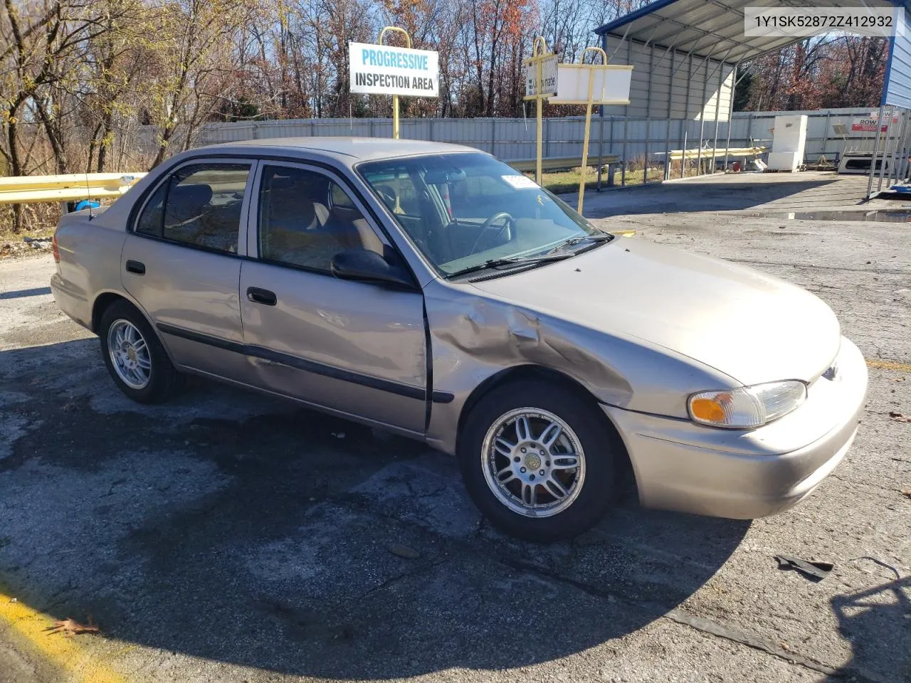 2002 Chevrolet Geo Prizm Base VIN: 1Y1SK52872Z412932 Lot: 81051604