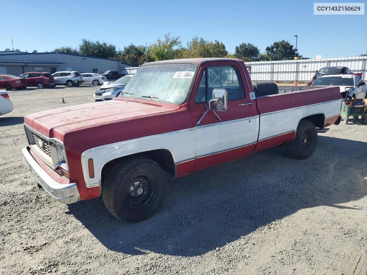 1973 Chevrolet C-10 VIN: CCY143Z150629 Lot: 70228964