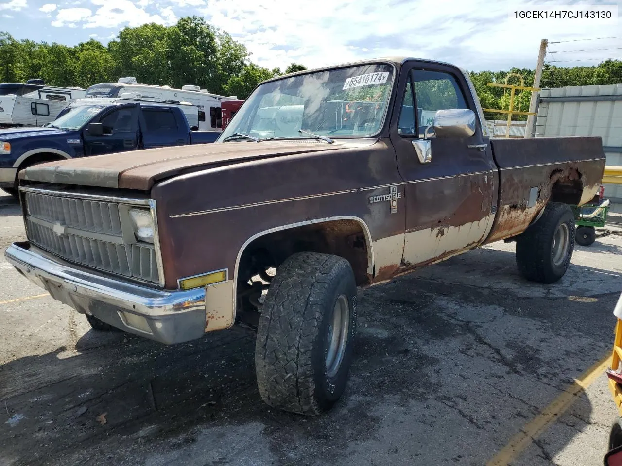 1982 Chevrolet K10 VIN: 1GCEK14H7CJ143130 Lot: 55416174