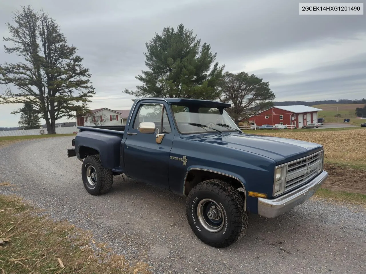 1986 Chevrolet K10 VIN: 2GCEK14HXG1201490 Lot: 81163074