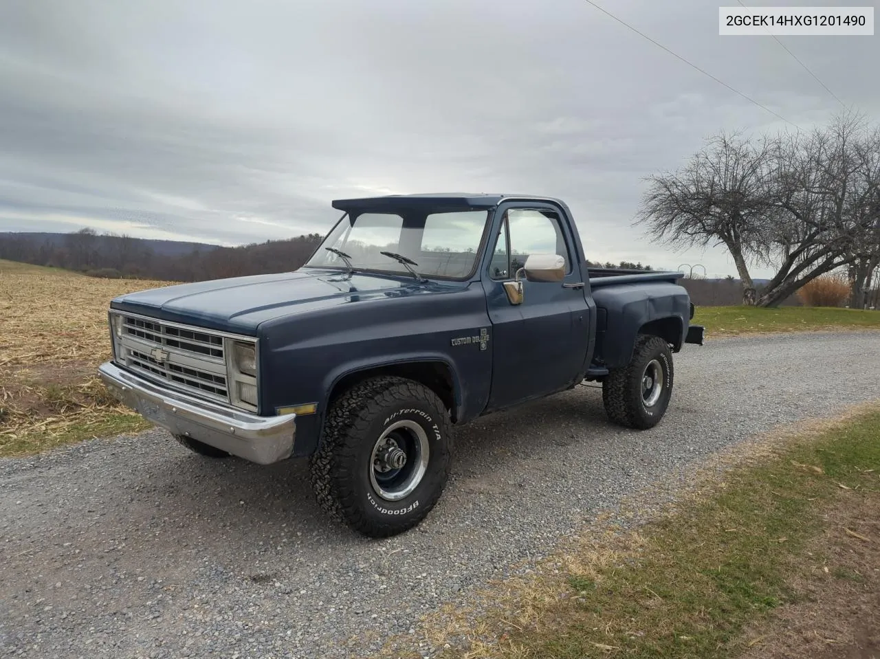 1986 Chevrolet K10 VIN: 2GCEK14HXG1201490 Lot: 81163074