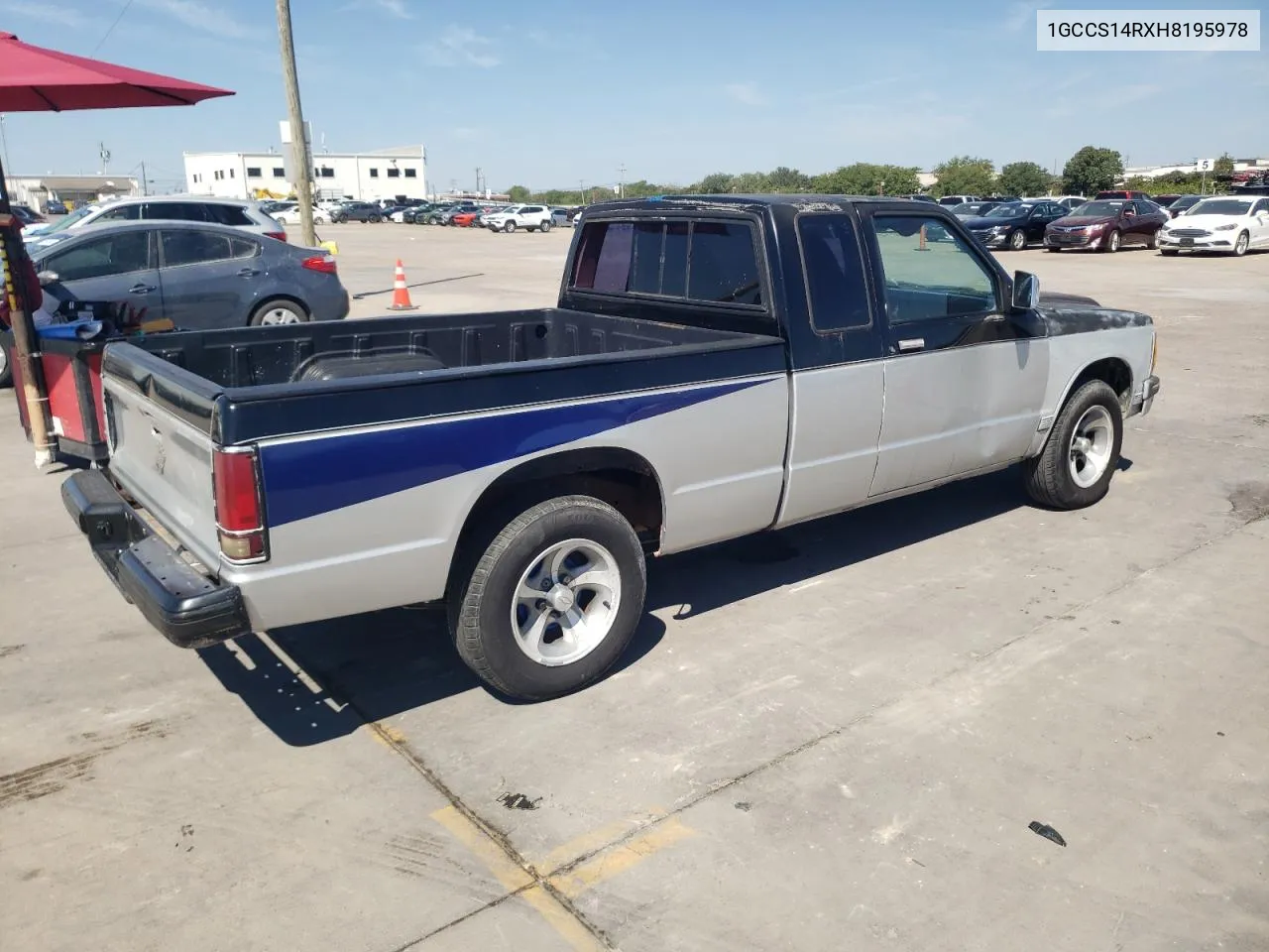 1987 Chevrolet S Truck S10 VIN: 1GCCS14RXH8195978 Lot: 72264504