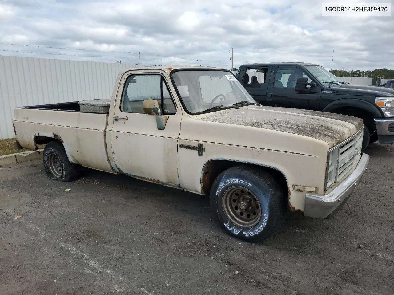 1987 Chevrolet R10 VIN: 1GCDR14H2HF359470 Lot: 72907084