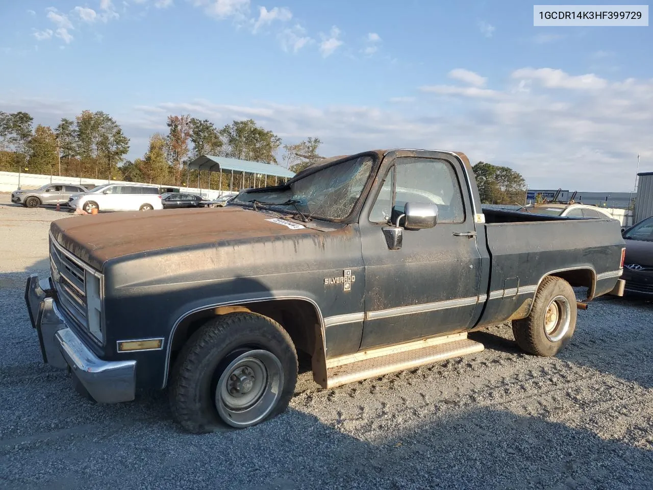 1987 Chevrolet R10 VIN: 1GCDR14K3HF399729 Lot: 75089544