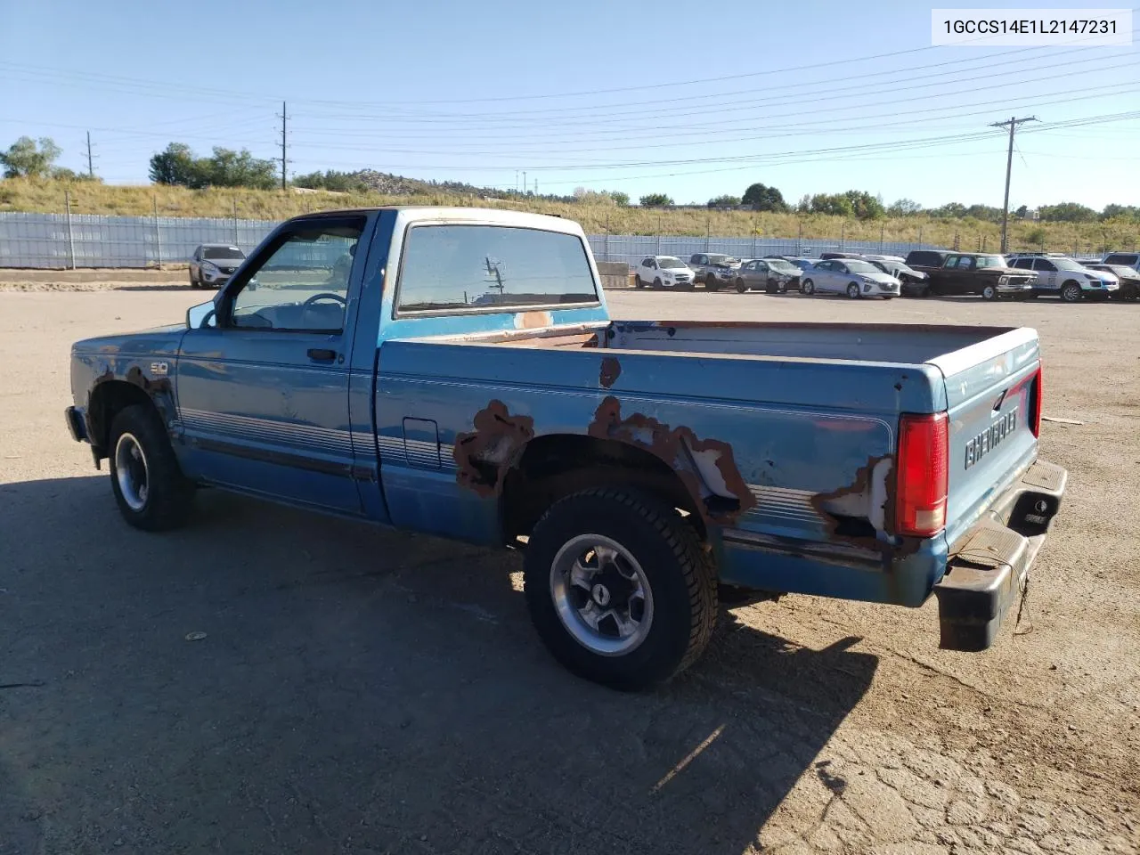 1990 Chevrolet S Truck S10 VIN: 1GCCS14E1L2147231 Lot: 73834884