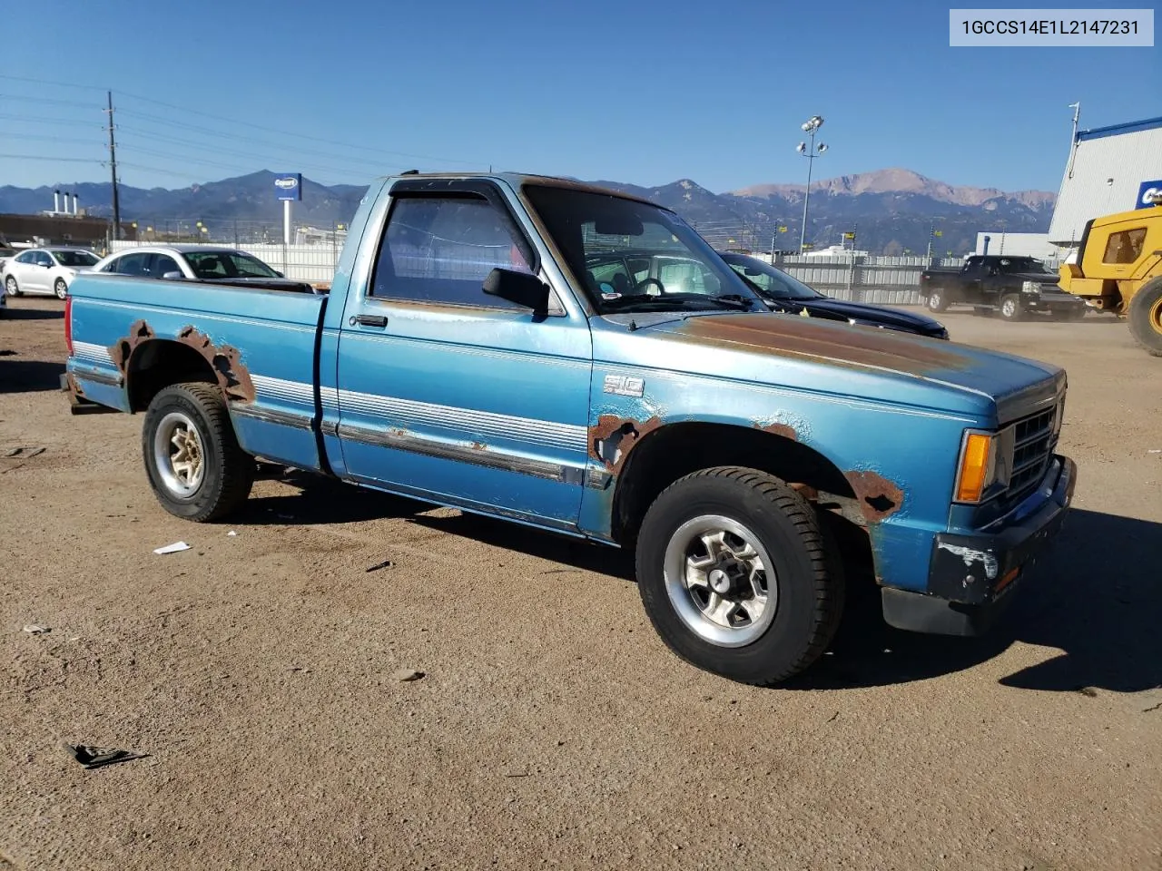 1990 Chevrolet S Truck S10 VIN: 1GCCS14E1L2147231 Lot: 73834884