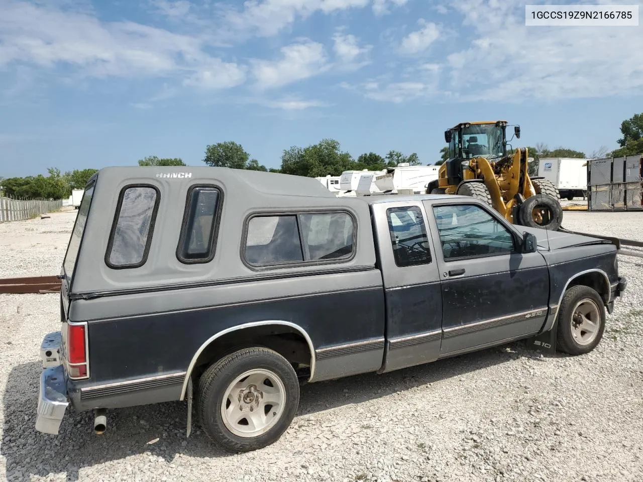 1992 Chevrolet S Truck S10 VIN: 1GCCS19Z9N2166785 Lot: 65441244