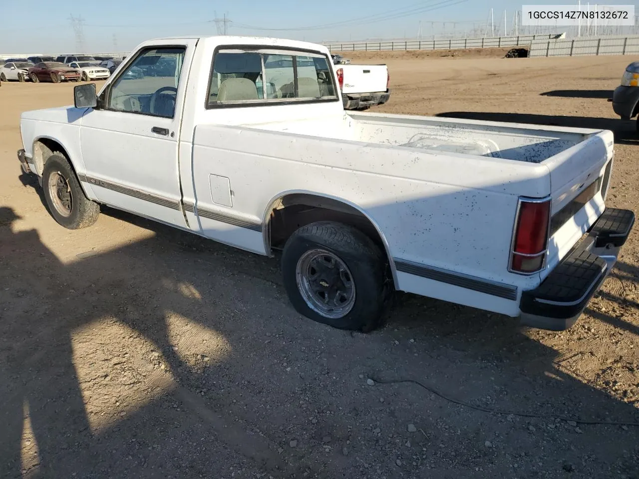 1992 Chevrolet S Truck S10 VIN: 1GCCS14Z7N8132672 Lot: 68451364