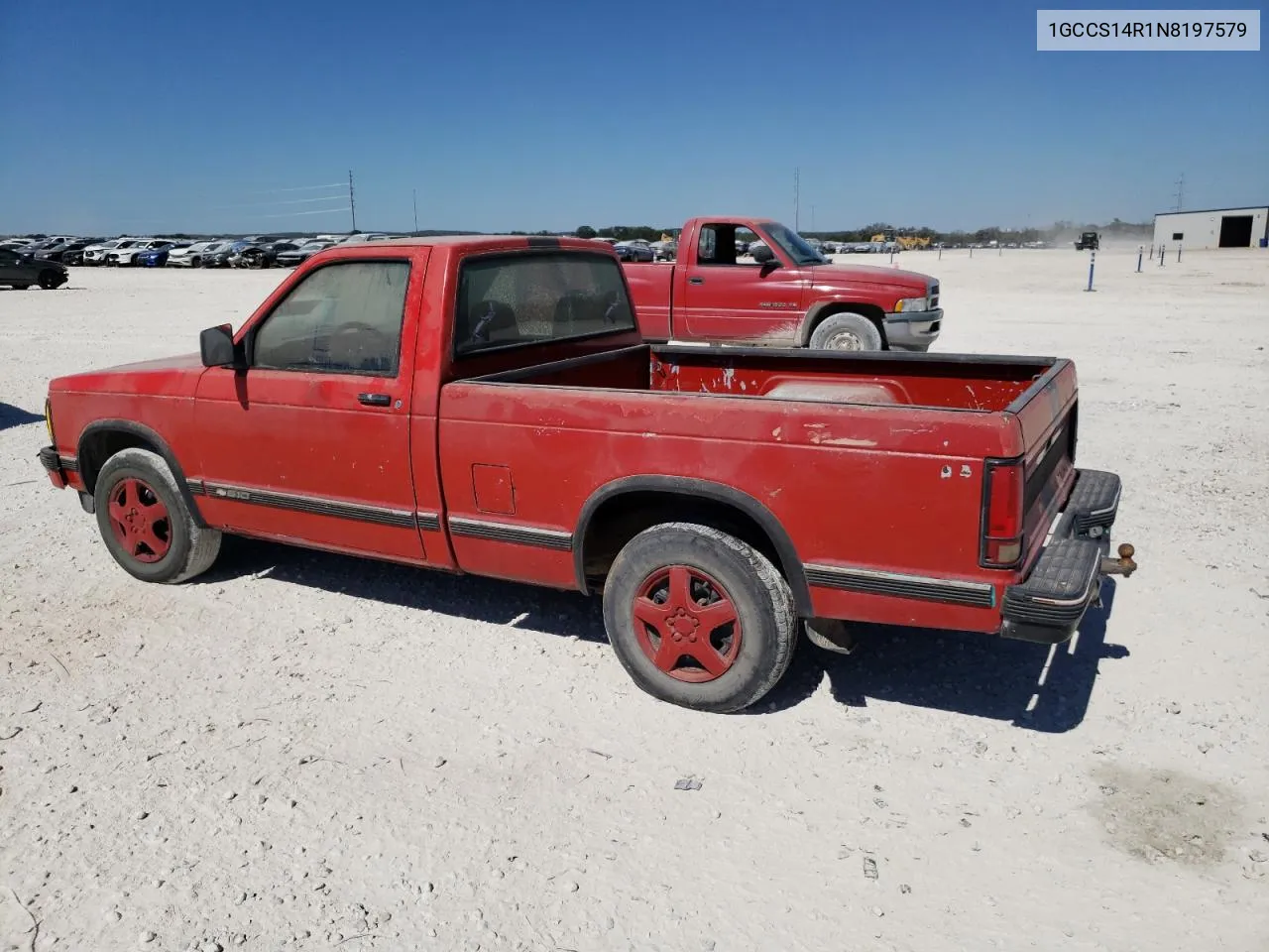 1992 Chevrolet S Truck S10 VIN: 1GCCS14R1N8197579 Lot: 73439104