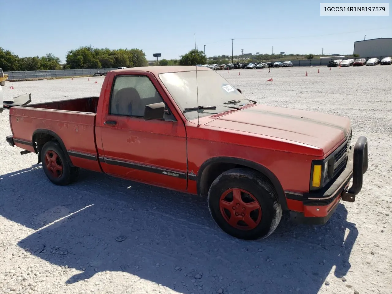 1992 Chevrolet S Truck S10 VIN: 1GCCS14R1N8197579 Lot: 73439104