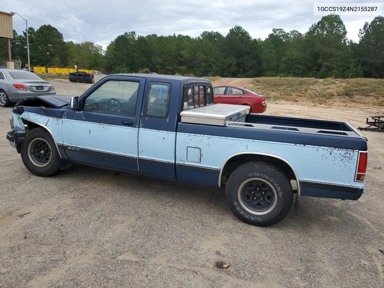 1992 Chevrolet S Truck S10 VIN: 1GCCS19Z4N2155287 Lot: 74586084