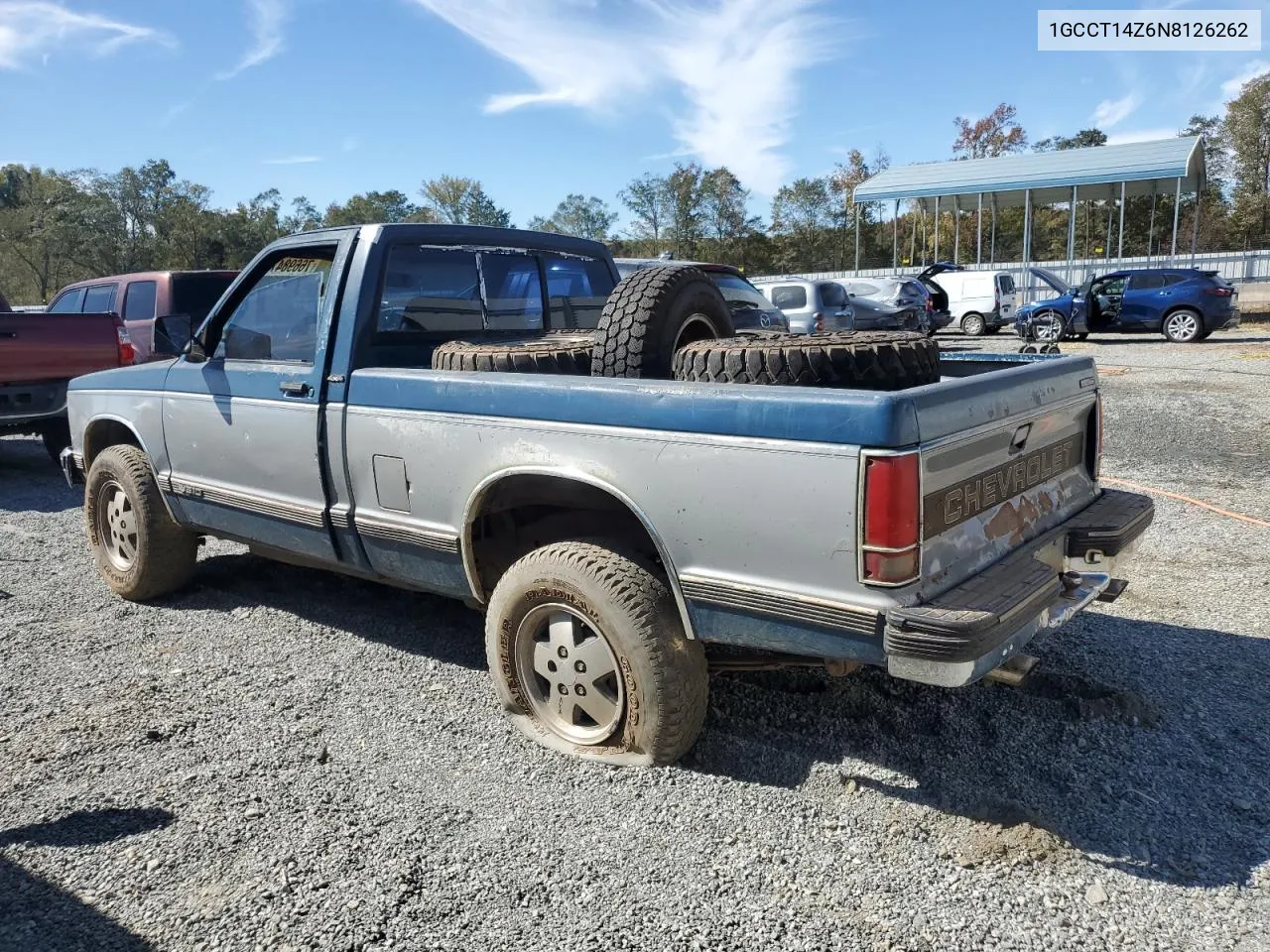 1GCCT14Z6N8126262 1992 Chevrolet S Truck S10