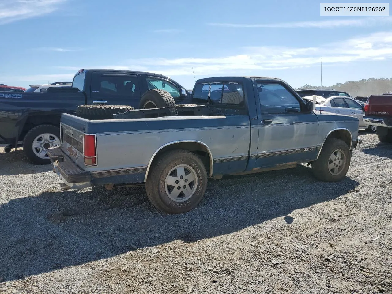 1992 Chevrolet S Truck S10 VIN: 1GCCT14Z6N8126262 Lot: 76698474