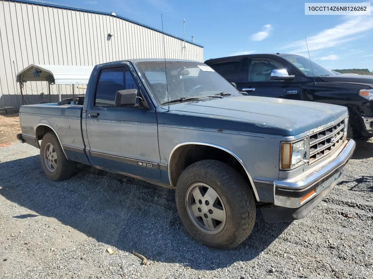 1992 Chevrolet S Truck S10 VIN: 1GCCT14Z6N8126262 Lot: 76698474