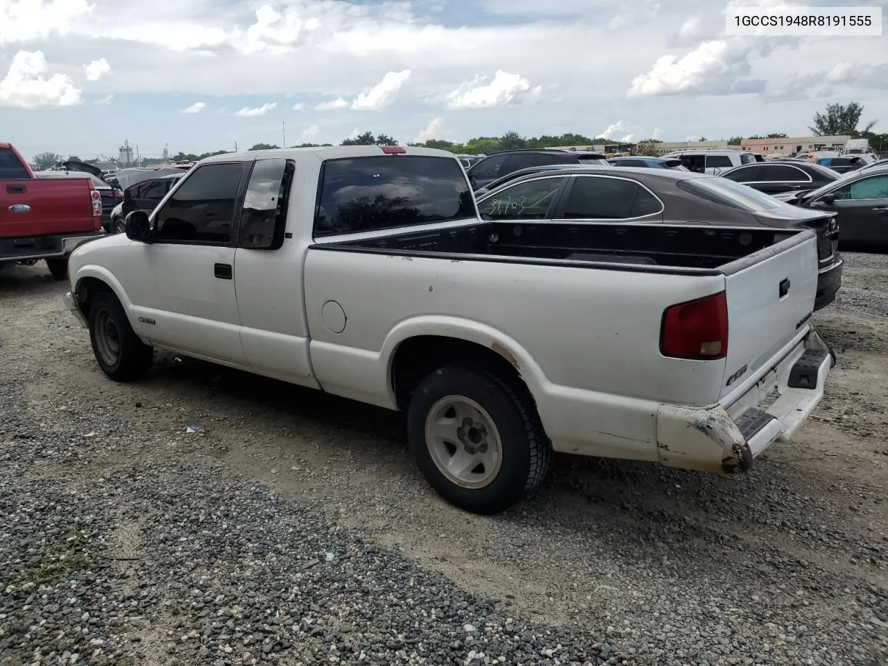 1994 Chevrolet S Truck S10 VIN: 1GCCS1948R8191555 Lot: 71633514