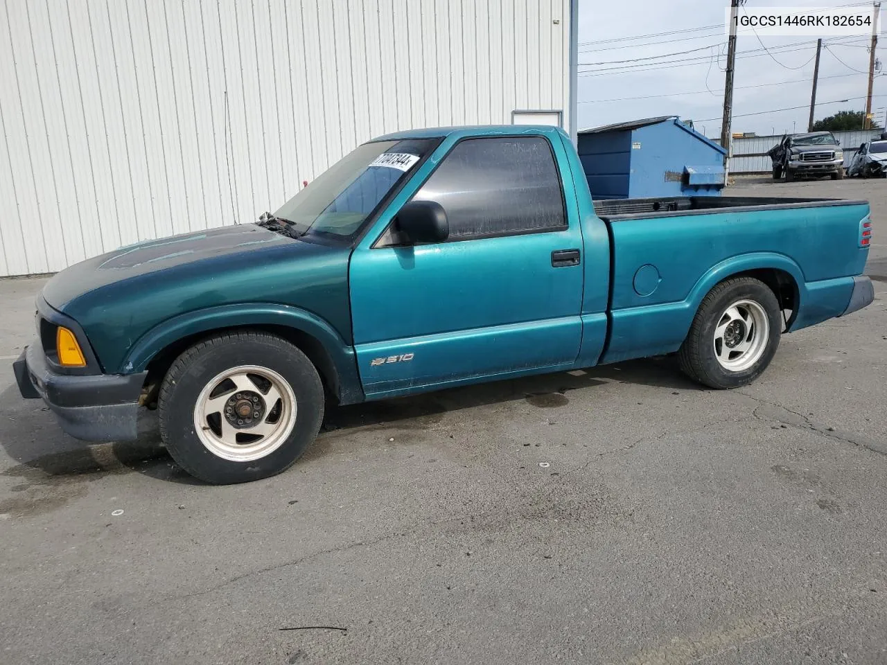 1994 Chevrolet S Truck S10 VIN: 1GCCS1446RK182654 Lot: 77047344