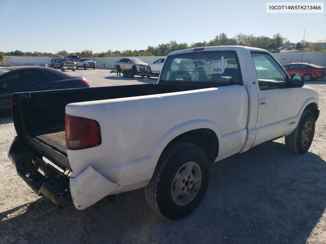 1996 Chevrolet S Truck S10 VIN: 1GCDT14W5TK213466 Lot: 74246364