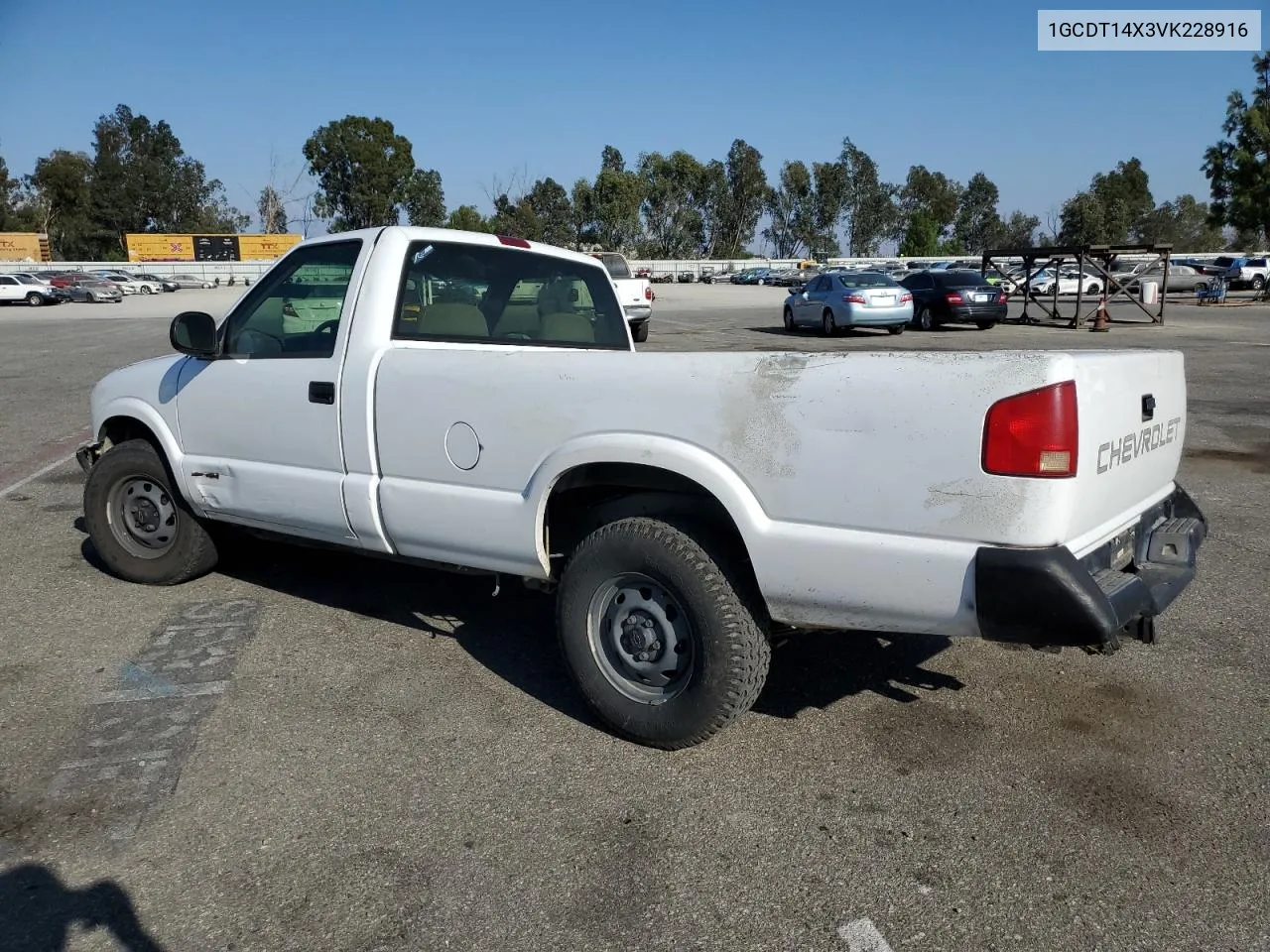 1997 Chevrolet S Truck S10 VIN: 1GCDT14X3VK228916 Lot: 72472214