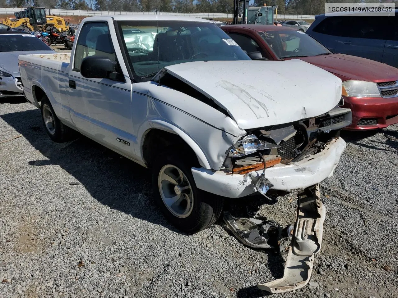 1998 Chevrolet S Truck S10 VIN: 1GCCS1449WK268455 Lot: 77697174