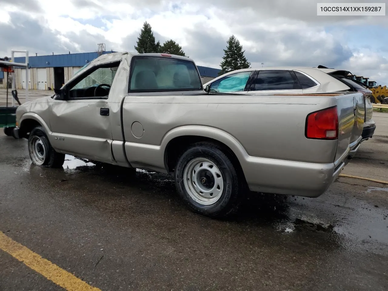 1999 Chevrolet S Truck S10 VIN: 1GCCS14X1XK159287 Lot: 72700054