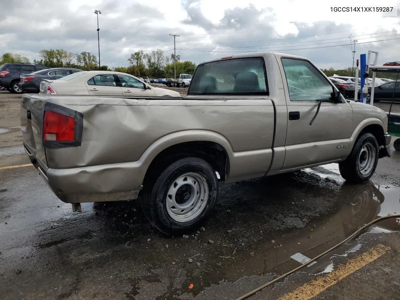 1999 Chevrolet S Truck S10 VIN: 1GCCS14X1XK159287 Lot: 72700054