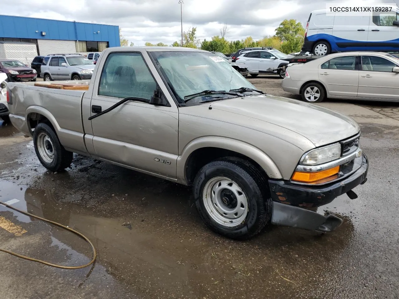 1999 Chevrolet S Truck S10 VIN: 1GCCS14X1XK159287 Lot: 72700054