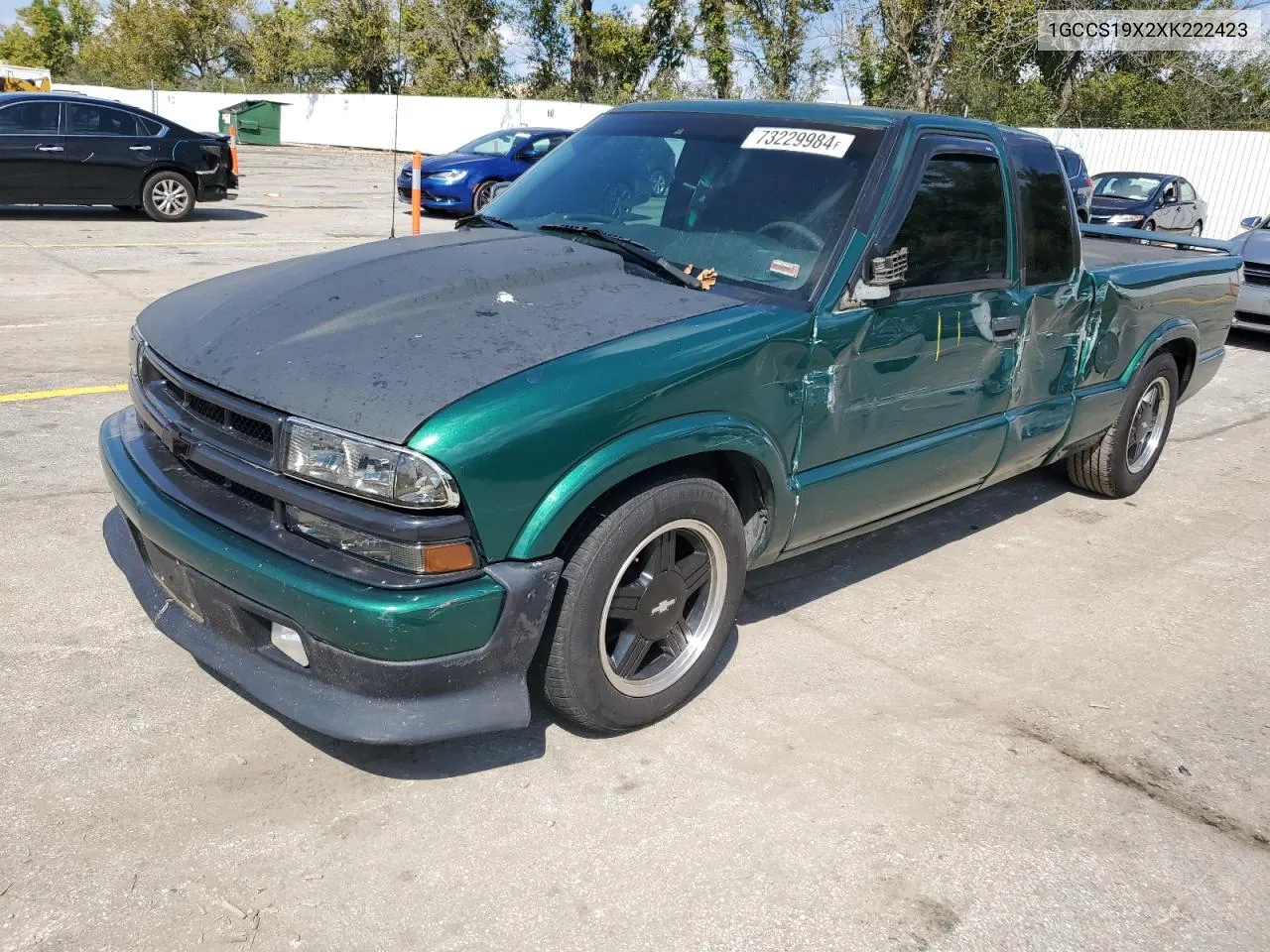 1999 Chevrolet S Truck S10 VIN: 1GCCS19X2XK222423 Lot: 73229984