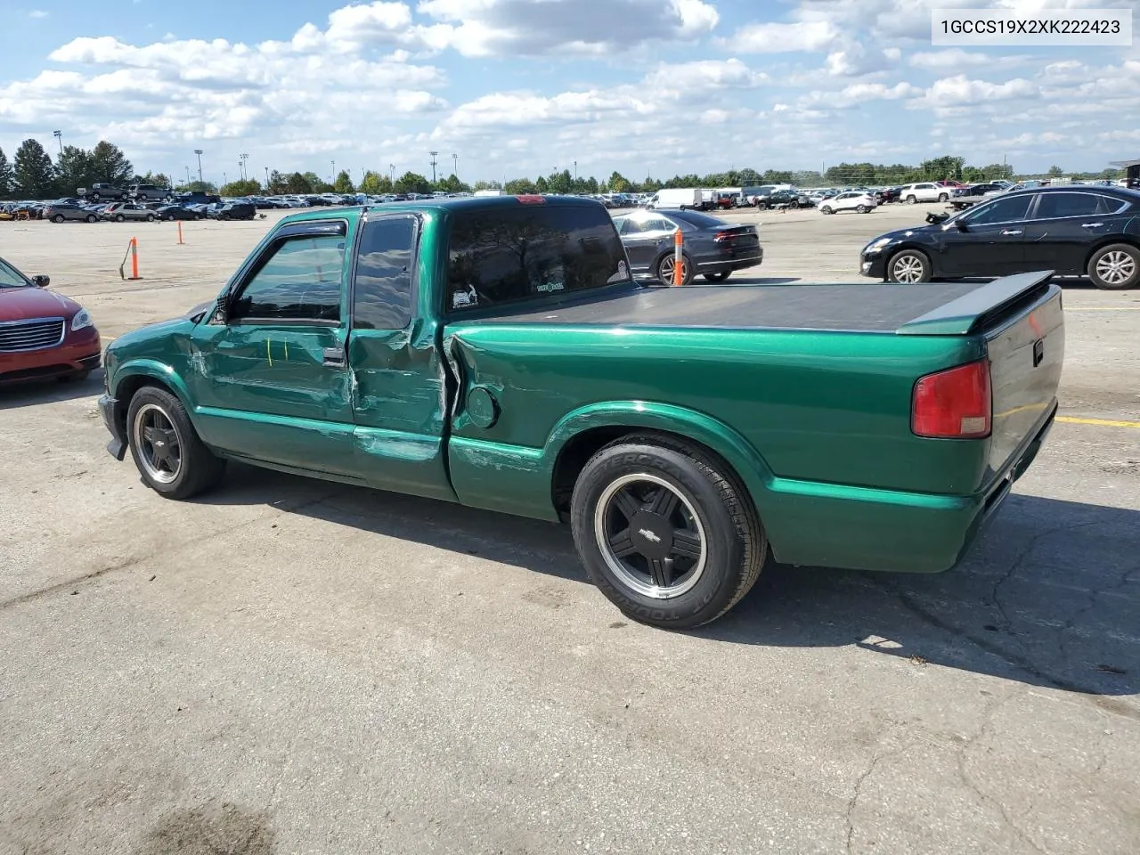 1999 Chevrolet S Truck S10 VIN: 1GCCS19X2XK222423 Lot: 73229984