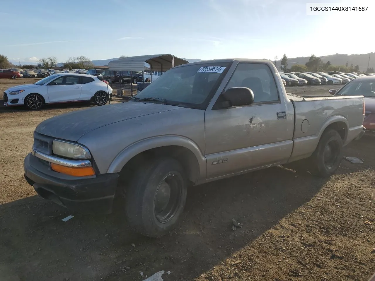 1999 Chevrolet S Truck S10 VIN: 1GCCS1440X8141687 Lot: 78533614