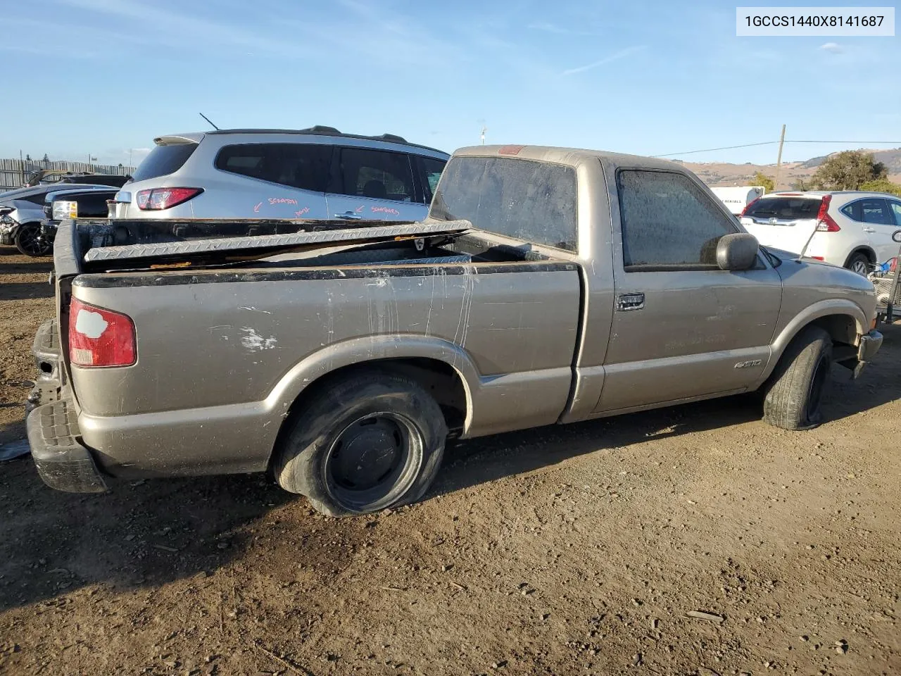 1999 Chevrolet S Truck S10 VIN: 1GCCS1440X8141687 Lot: 78533614