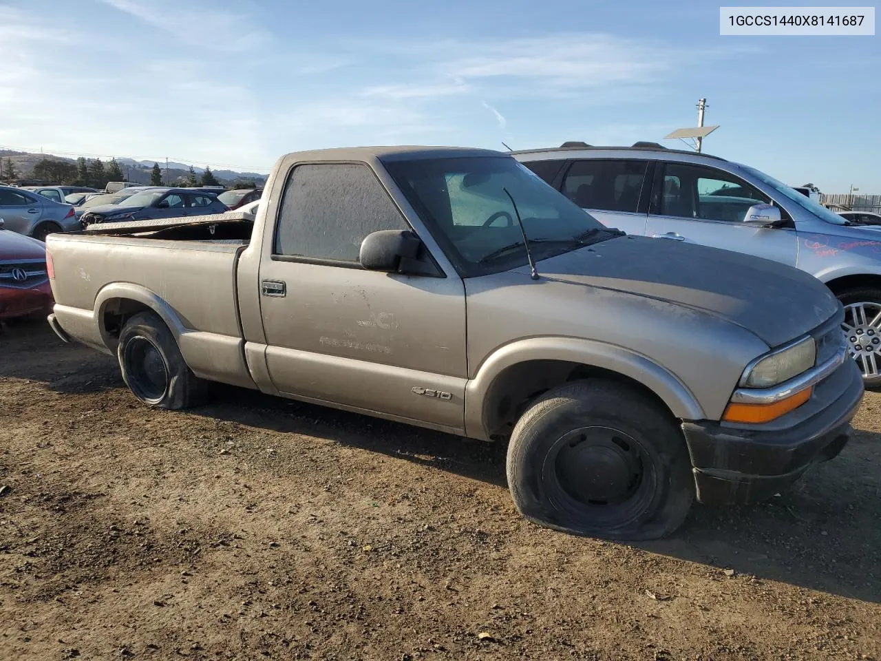 1999 Chevrolet S Truck S10 VIN: 1GCCS1440X8141687 Lot: 78533614