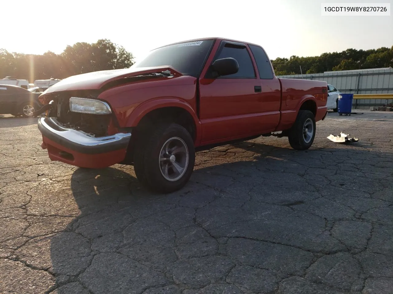 2000 Chevrolet S Truck S10 VIN: 1GCDT19W8Y8270726 Lot: 70805434