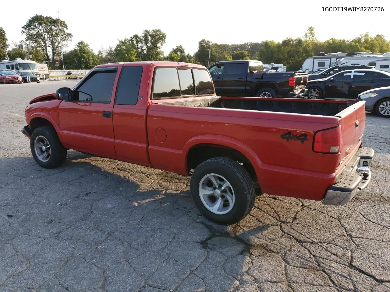 2000 Chevrolet S Truck S10 VIN: 1GCDT19W8Y8270726 Lot: 70805434