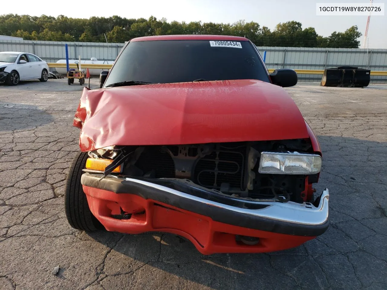 2000 Chevrolet S Truck S10 VIN: 1GCDT19W8Y8270726 Lot: 70805434