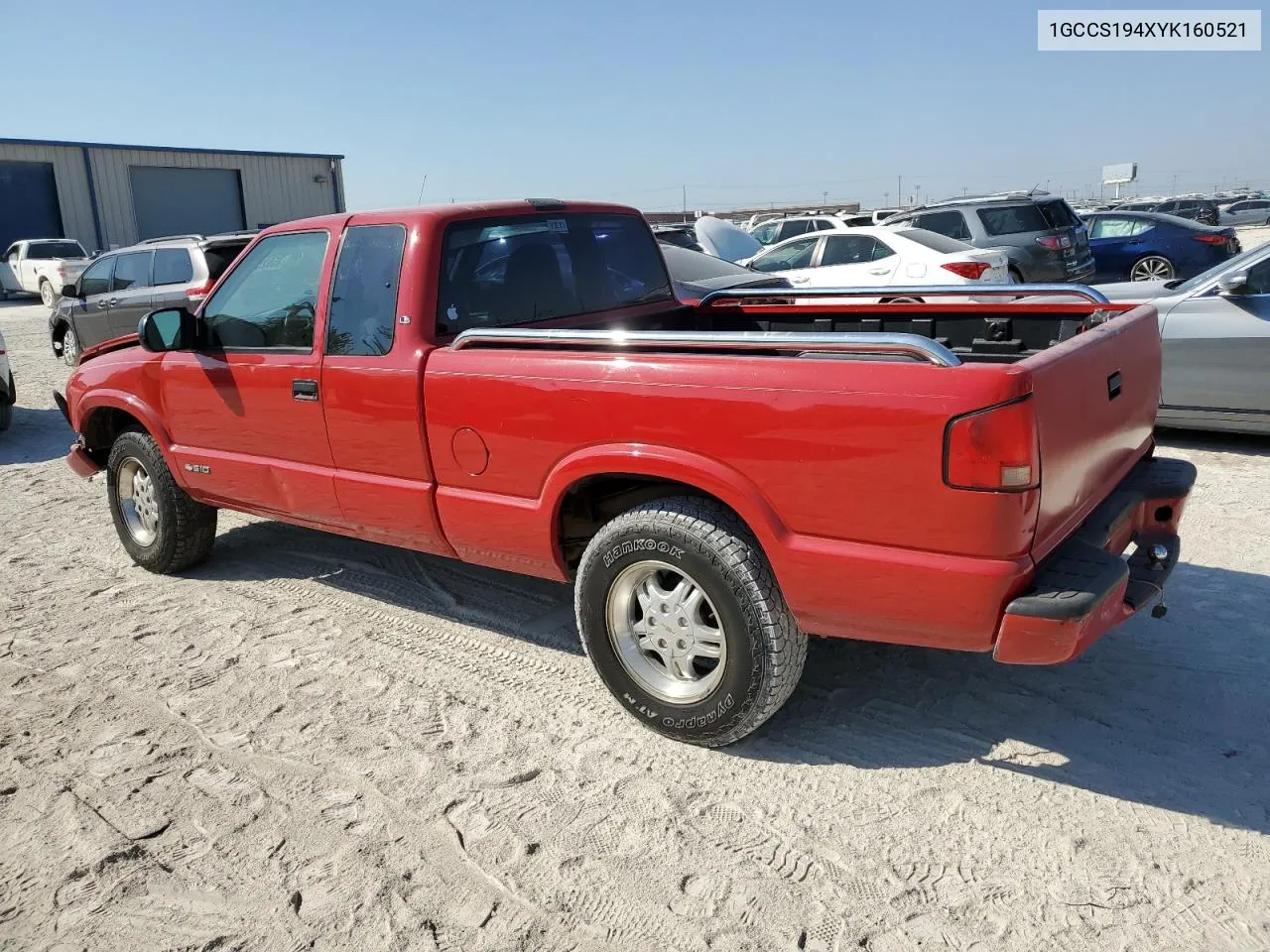 2000 Chevrolet S Truck S10 VIN: 1GCCS194XYK160521 Lot: 75925974