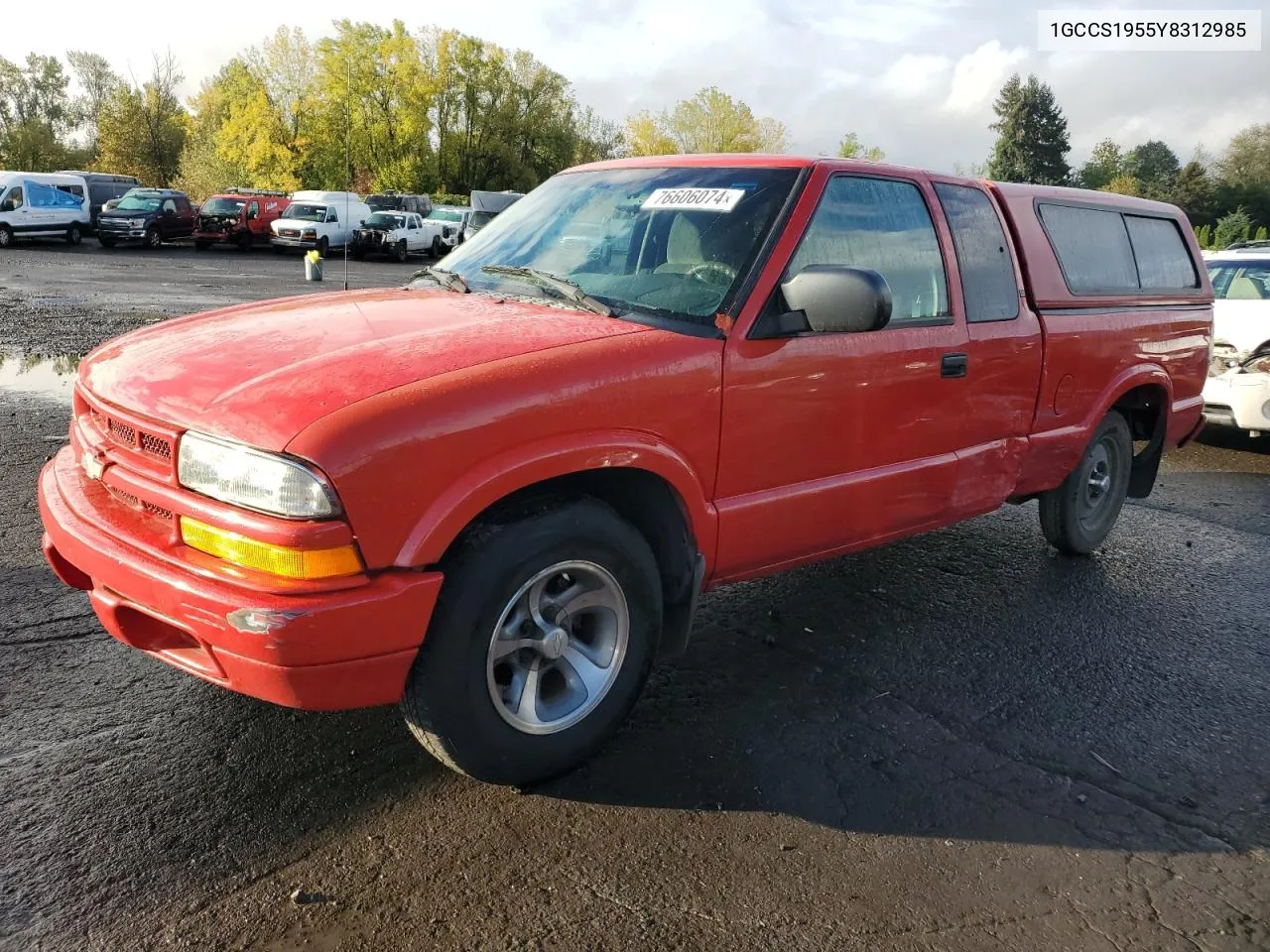 2000 Chevrolet S Truck S10 VIN: 1GCCS1955Y8312985 Lot: 76606074