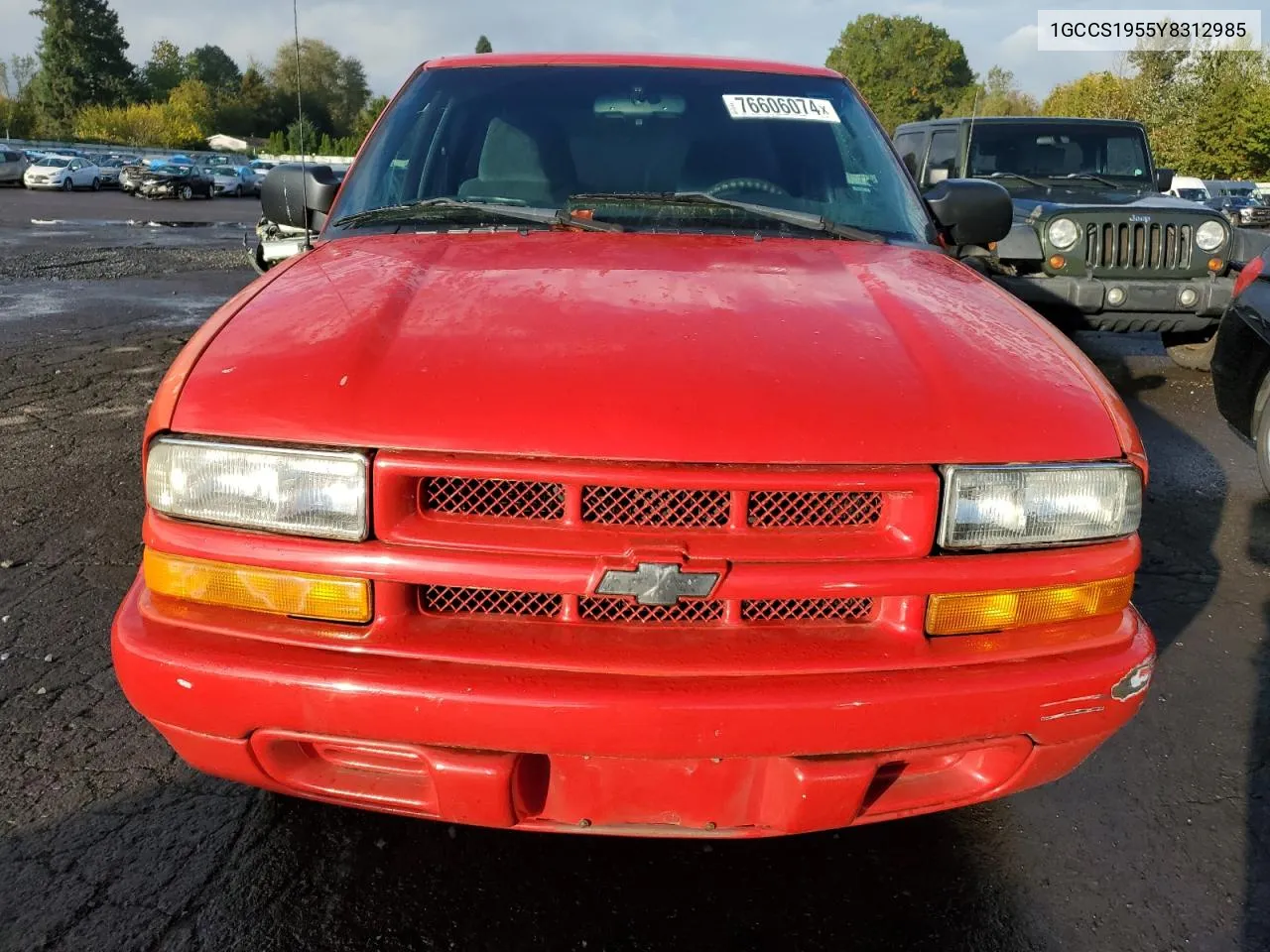 2000 Chevrolet S Truck S10 VIN: 1GCCS1955Y8312985 Lot: 76606074