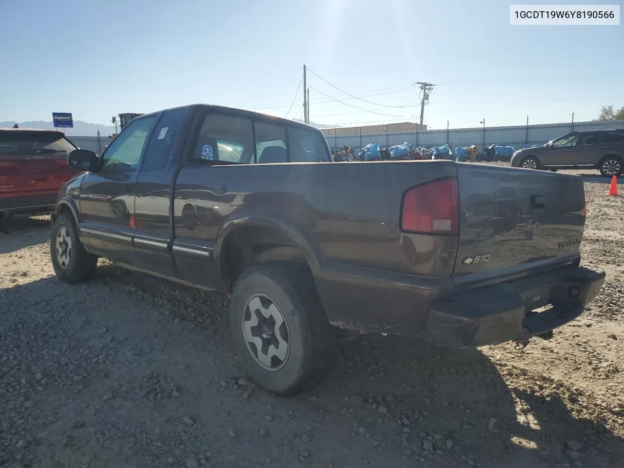 2000 Chevrolet S Truck S10 VIN: 1GCDT19W6Y8190566 Lot: 77437804