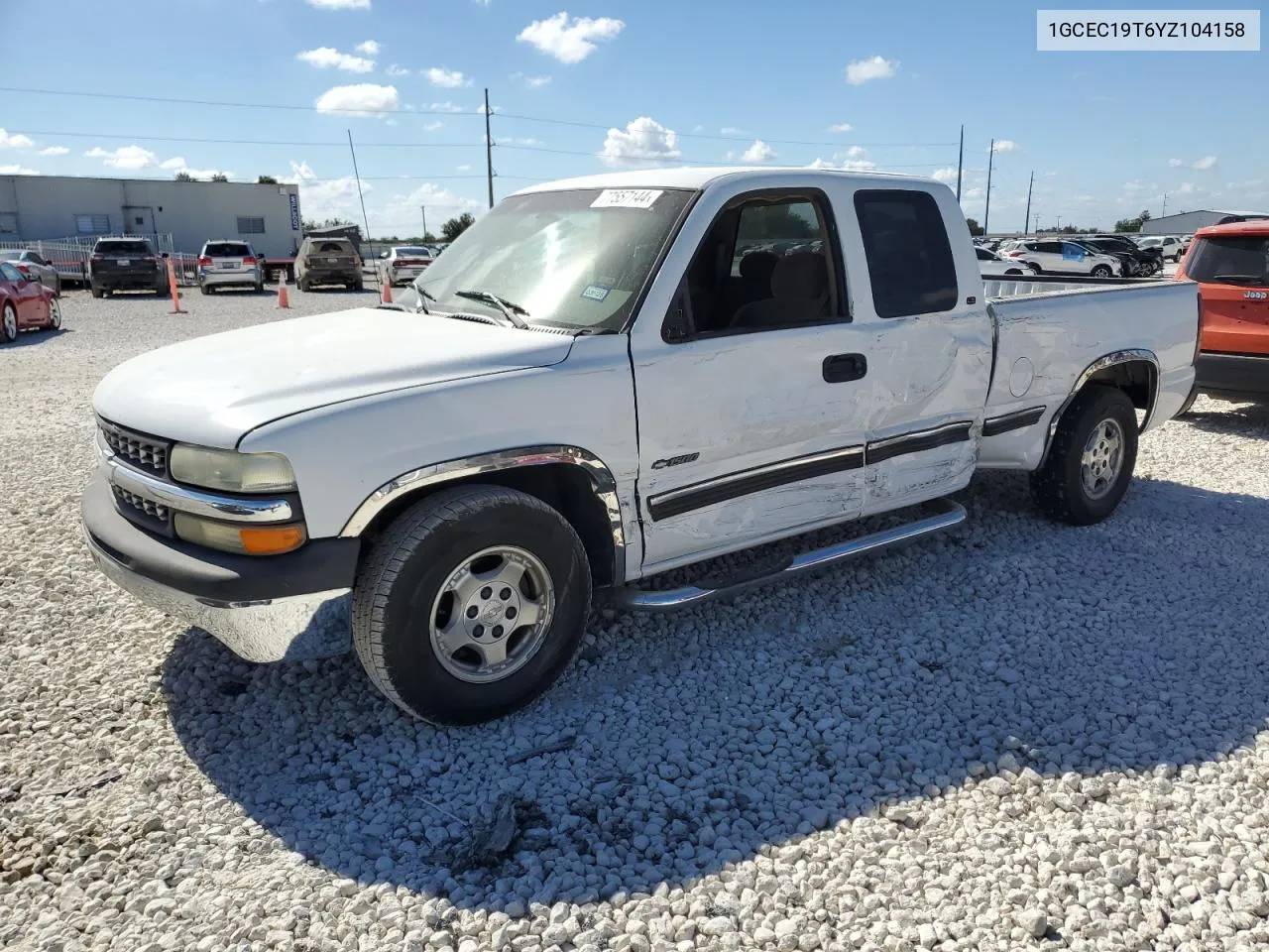 2000 Chevrolet Silverado C1500 VIN: 1GCEC19T6YZ104158 Lot: 77557144