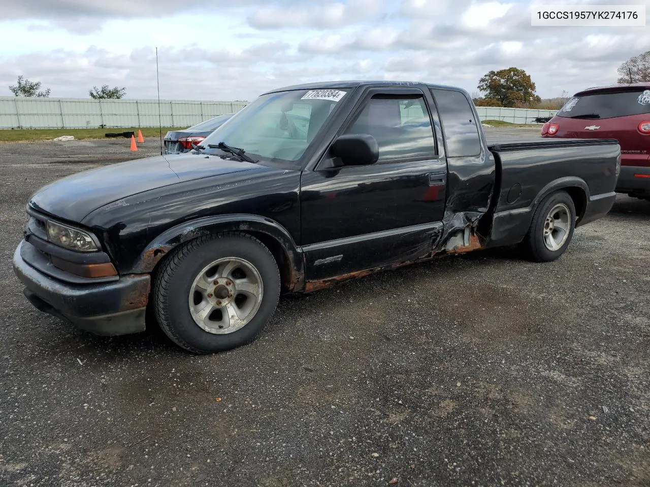 2000 Chevrolet S Truck S10 VIN: 1GCCS1957YK274176 Lot: 77620384