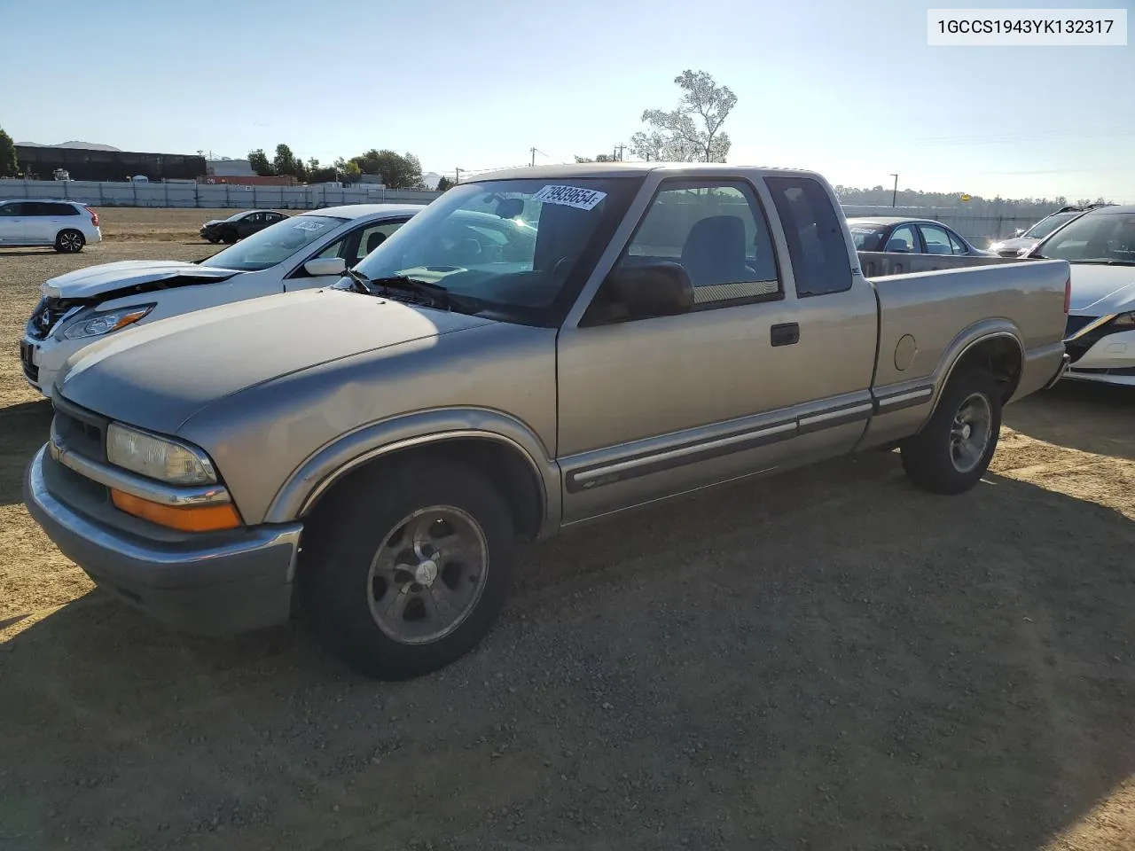 2000 Chevrolet S Truck S10 VIN: 1GCCS1943YK132317 Lot: 79939654