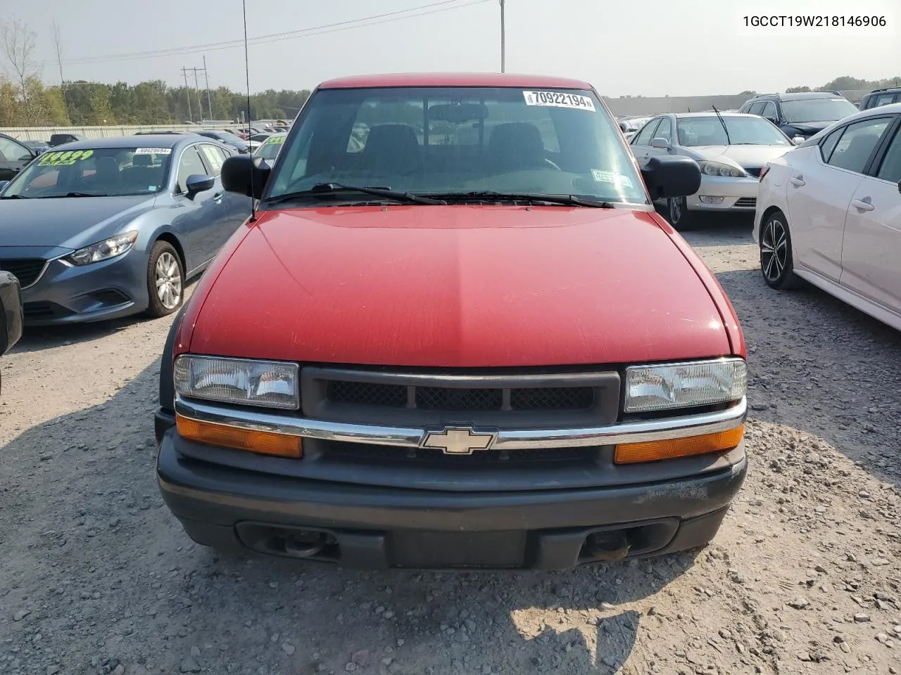 2001 Chevrolet S Truck S10 VIN: 1GCCT19W218146906 Lot: 70922194